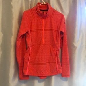 Pink half zip fleese